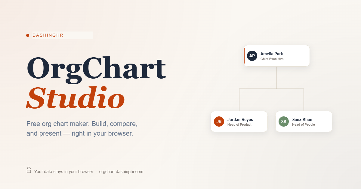 OrgChart Studio — Free Online Org Chart Maker | DashingHR